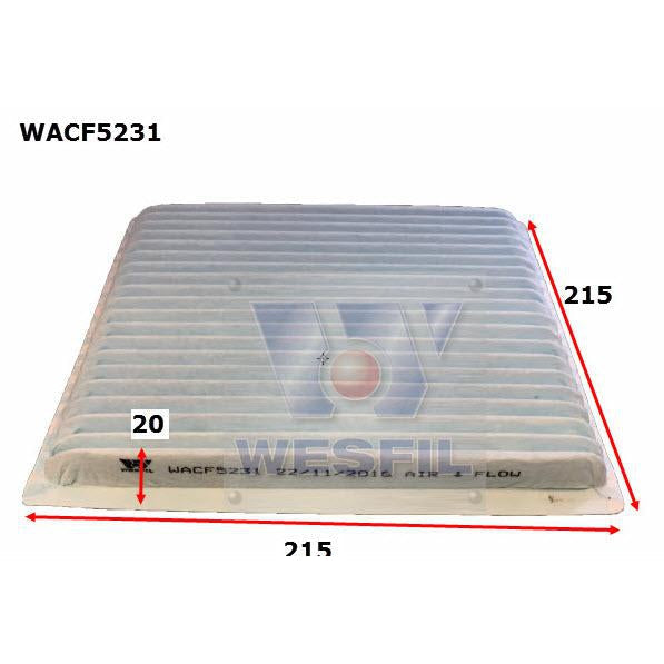 Wesfil Cabin/Pollen Air Filter - WACF5231 - RCA104P