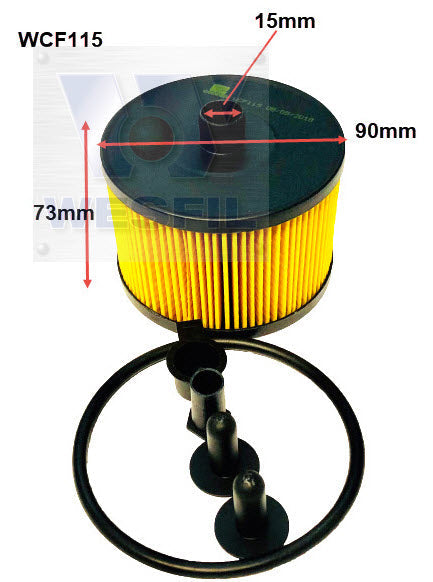 Wesfil Diesel Fuel Filter - WCF115 (R2641P)