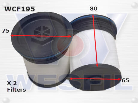 Wesfil Diesel Fuel Filter - WCF195 (R2745P)