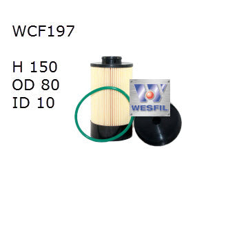 Wesfil Diesel Fuel Filter - WCF197 (R2705P)