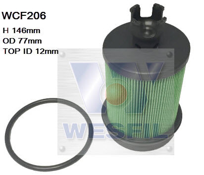 Wesfil Diesel Fuel Filter - WCF206 (R2756P)