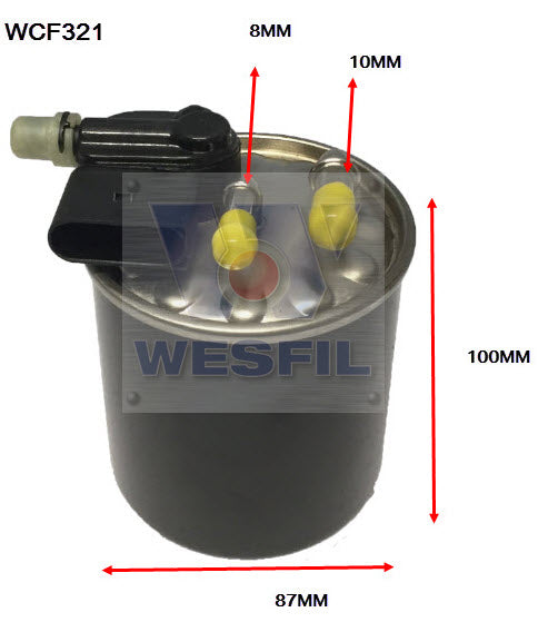 Wesfil Diesel Fuel Filter - WCF321 (Z1042)