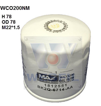 Wesfil Oil Filter - WCO200NM (Z1106)