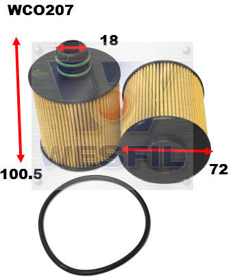 Wesfil Oil Filter - WCO207 (R2765P)