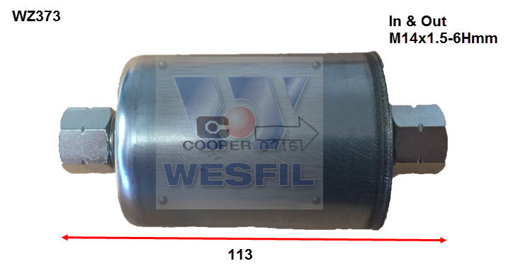 Wesfil Fuel Filter - WZ373 (Z373)