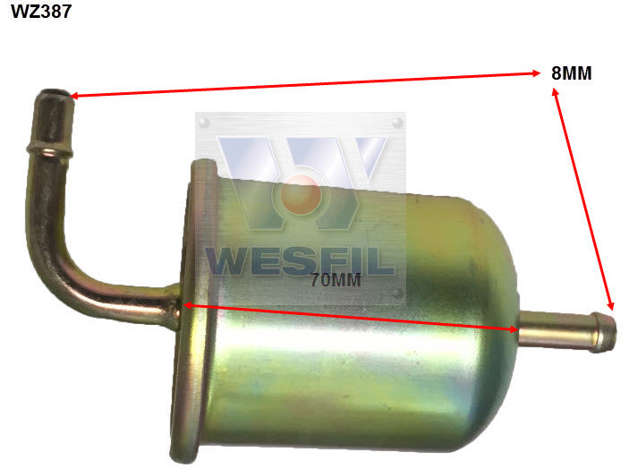 Wesfil Fuel Filter - WZ387 (Z387)