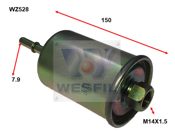Wesfil Fuel Filter - WZ528 (Z528)