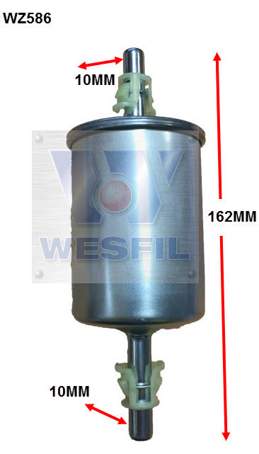Wesfil Fuel Filter - WZ586 (Z586)